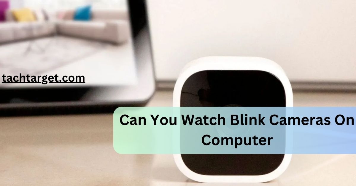 Can You Watch Blink Cameras On Computer